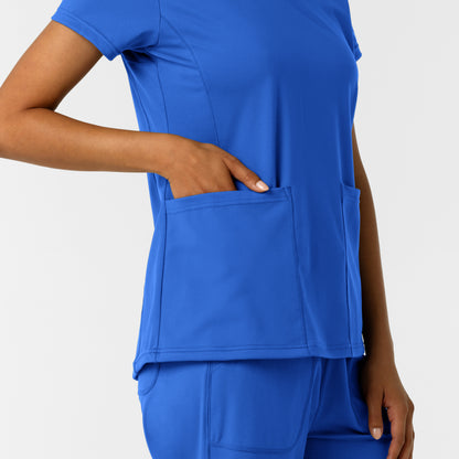 RENEW Knit 6559 Women's 2-Pocket Scrub Top Royal
