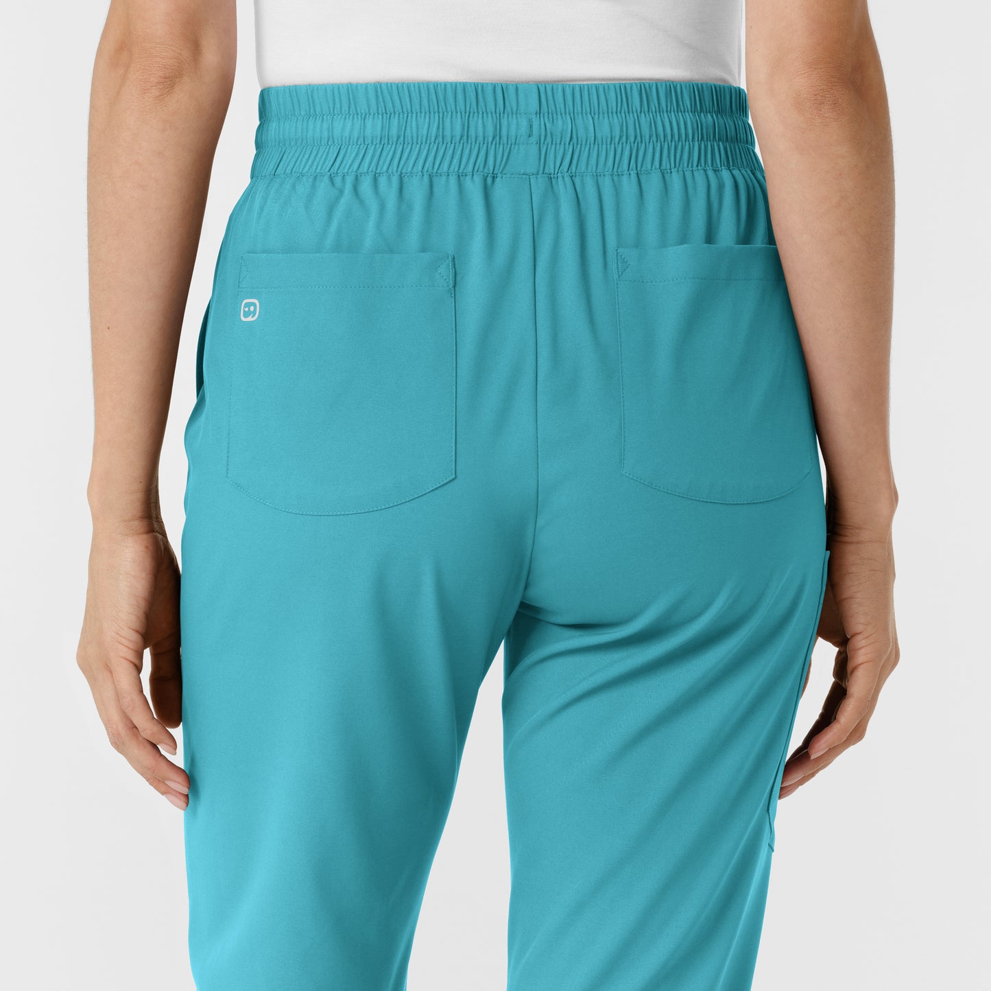 Boundless 5251 Bootcut Scrub Pants Teal Model Image Alternate | Wink