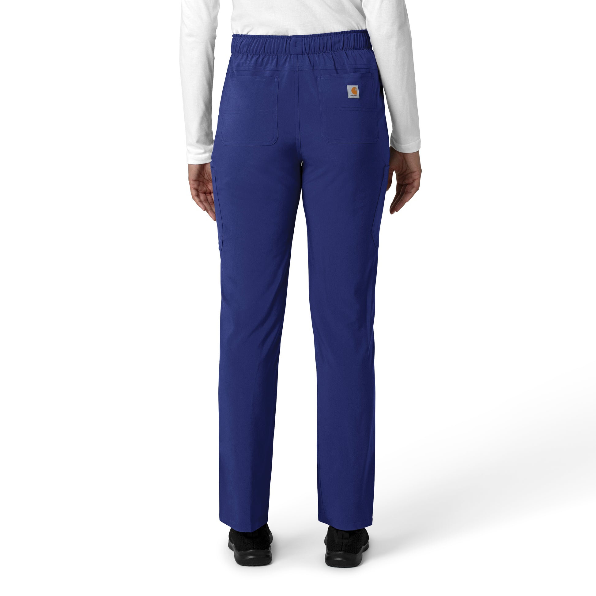 Force Cross-Flex C53210 Women's Straight Leg Cargo Scrub Pants Galaxy Blue