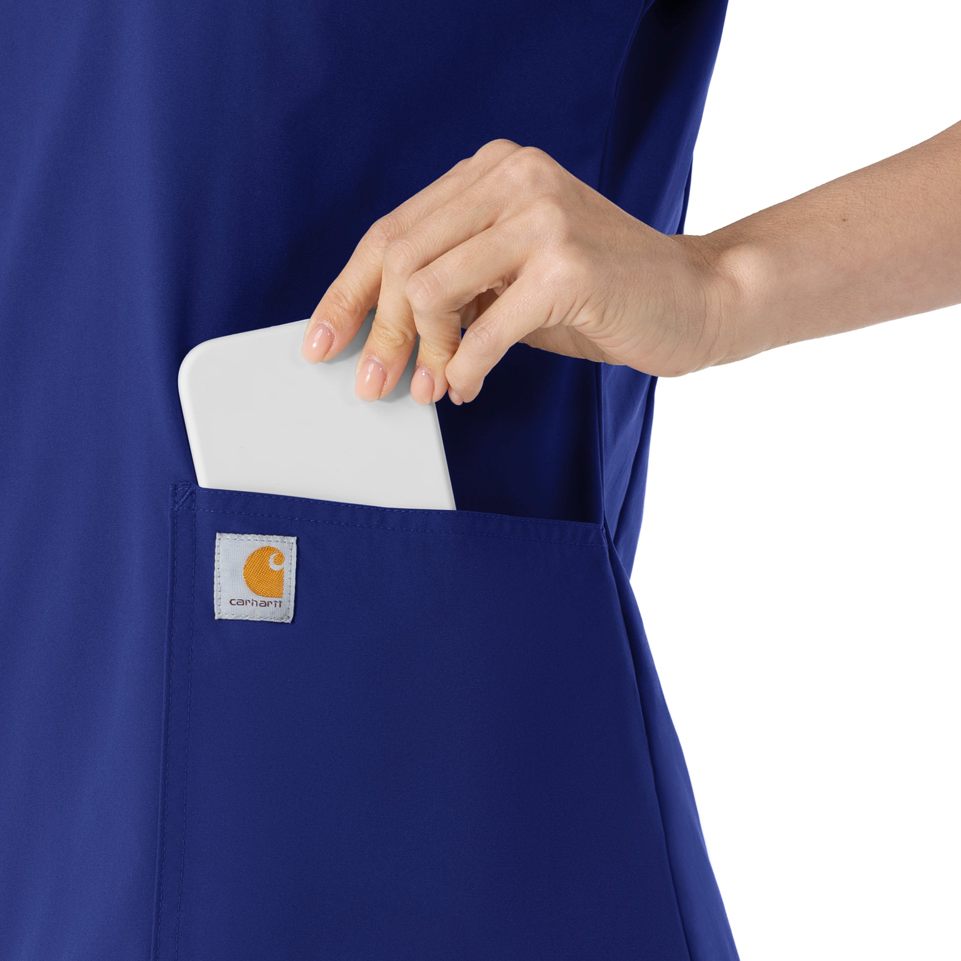 Force Essentials C12113 Women's V-Neck Scrub Top Galaxy Blue