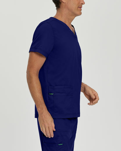 ProFlex 4253 Men's 4 Pocket V Neck Scrub Top True Navy Image