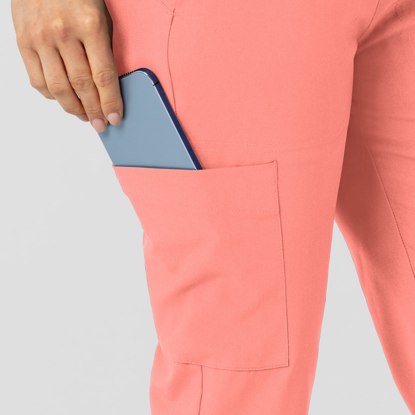 W123 5045 Women's Flex-n-Reach Track Scrub Pants Paradise Pink