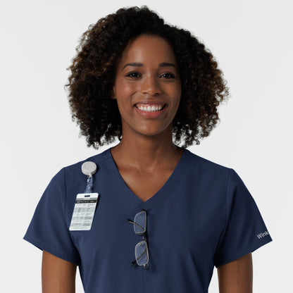 NURTUR 6180 Women's V-Neck Scrub Top Navy