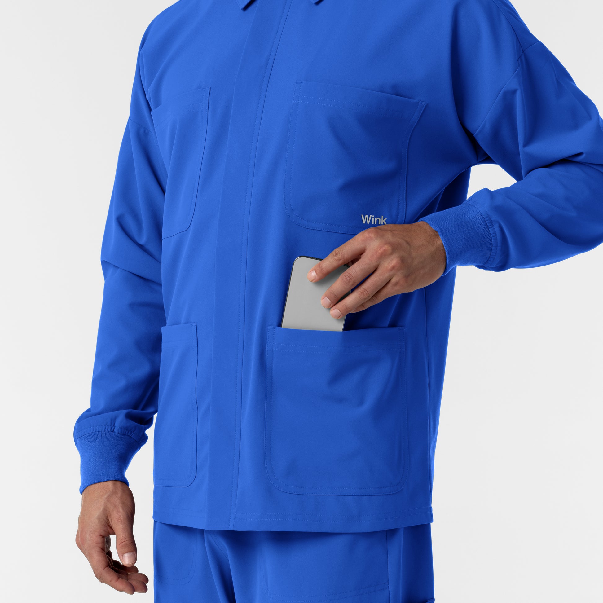 NURTUR 8380 Men’s Scrub Shirt Jacket Royal