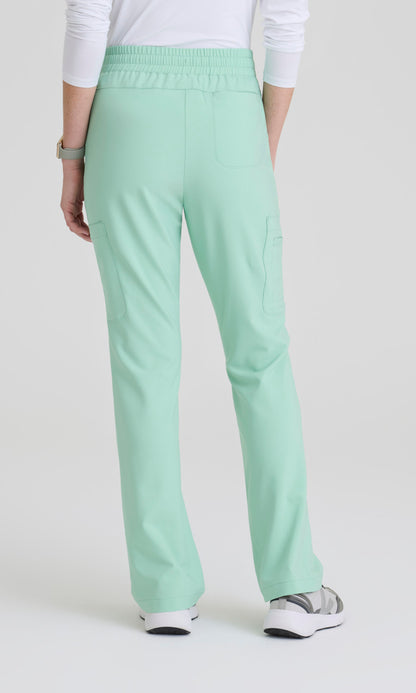Grey's Anatomy Evolve GSSP729 Women's Sky Pant in Soft Melon by Barco Model Image Back