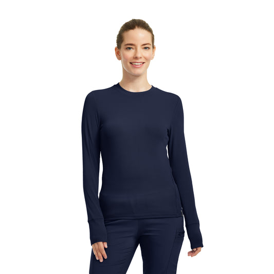 Forward LT103 Women's 1 Pocket Long Sleeve Tee Navy Image