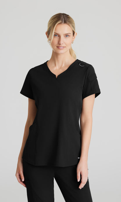 Skechers Vitality SKT225 Aura Scrub Top Black
