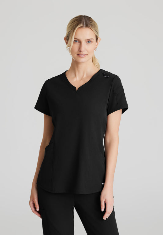 Skechers Vitality SKT225 Aura Scrub Top Black