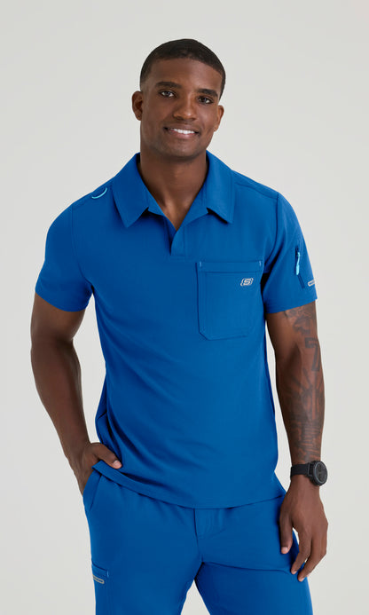 Skechers SKT305 Men's Merit Top in New Royal by Barco Model Image Front