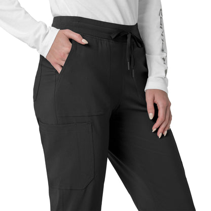 Force Cross-Flex C53110 Cargo Jogger Scrub Pants Black Model Image Alternate | Carhartt