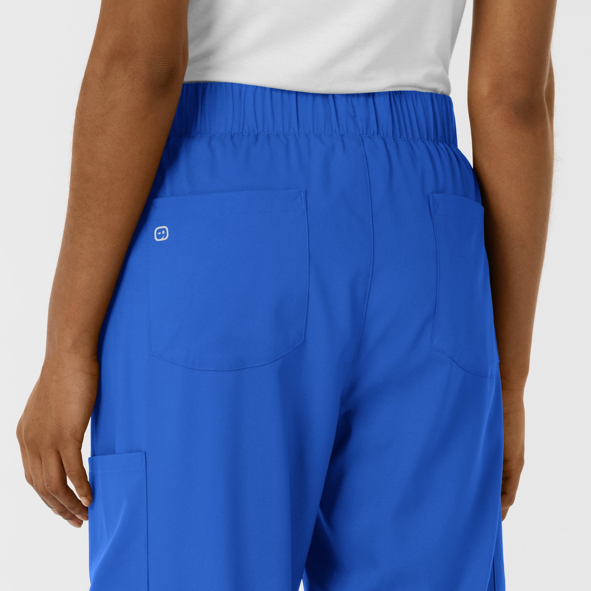 Boundless 5451 Women's Classic Wide Leg Cargo Scrub Pants Royal