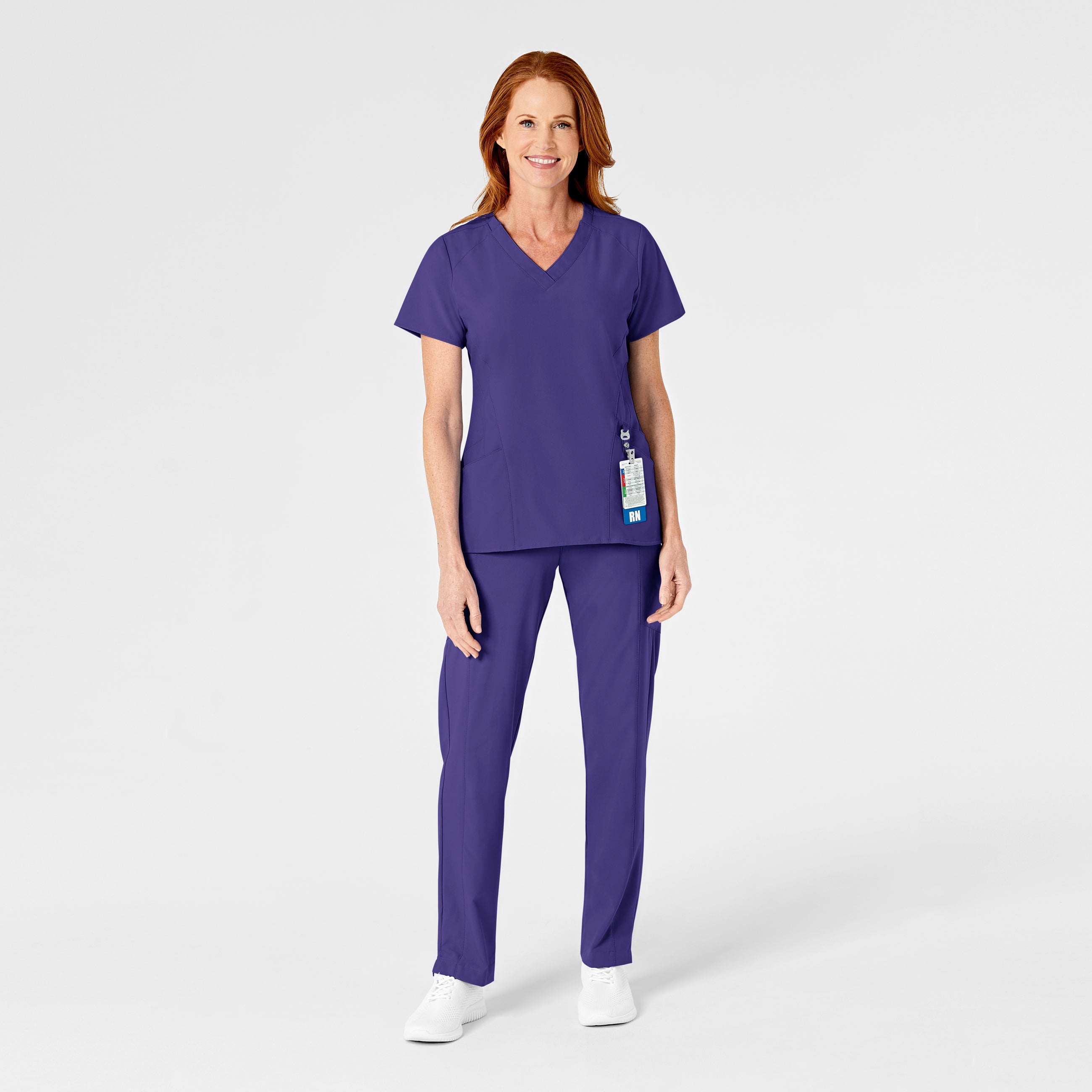 Wink W123 5155 Flat Front Cargo Scrub Pants Grape – Med Threads