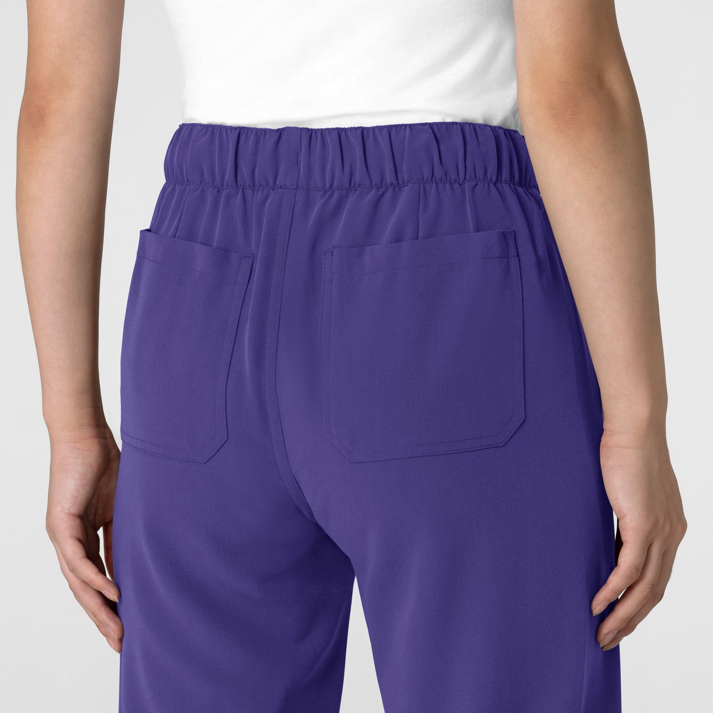 Nova 5232 Stovepipe High-Low Hem Scrub Pant Grape Model Image Alternate | Wink