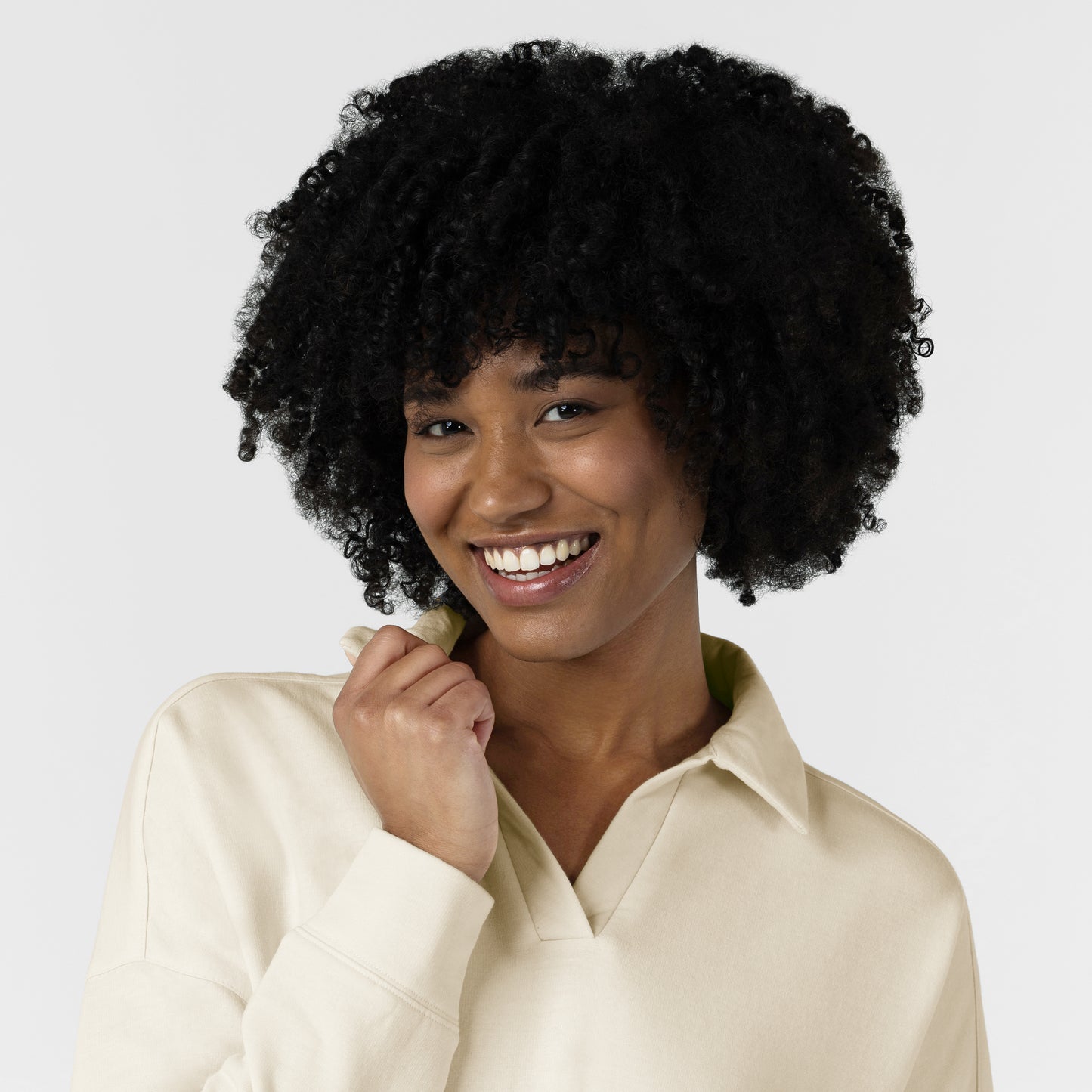 Unwind & Lounge 6189 Women's Relaxed Pullover Polo Birch