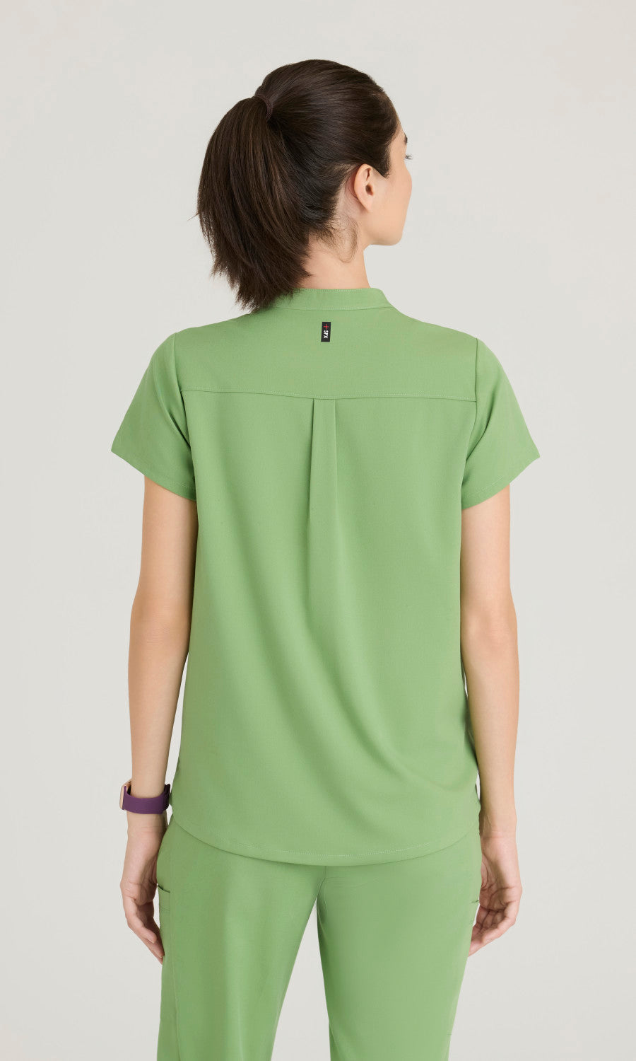 Grey's Anatomy Spandex Stretch GRST230 Avery Top Sweet Basil