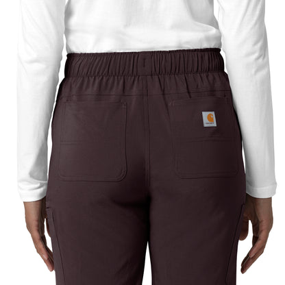 Force Cross-Flex C53210 Women's Straight Leg Cargo Scrub Pants Dark Sepia