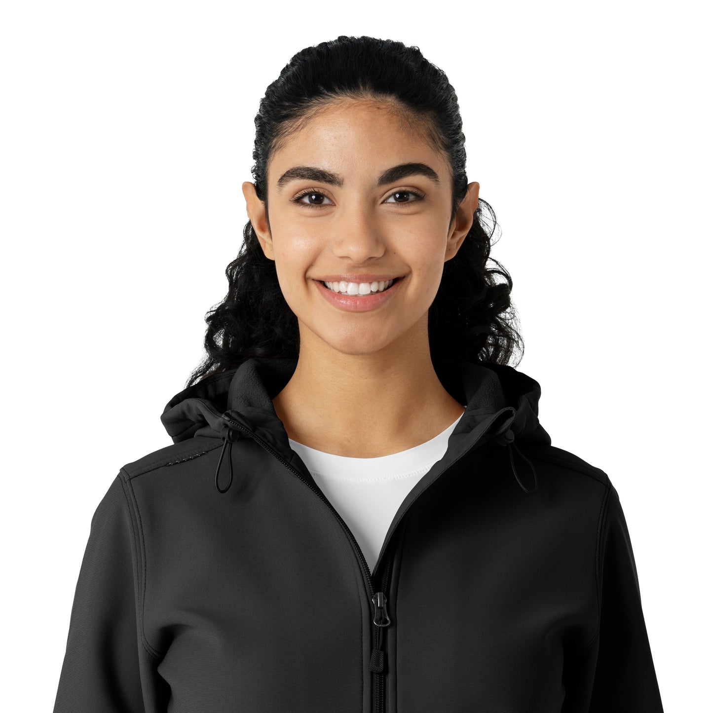 Layers C85023 Bonded Fleece Hoodie Black Model Image Left Side | Carhartt