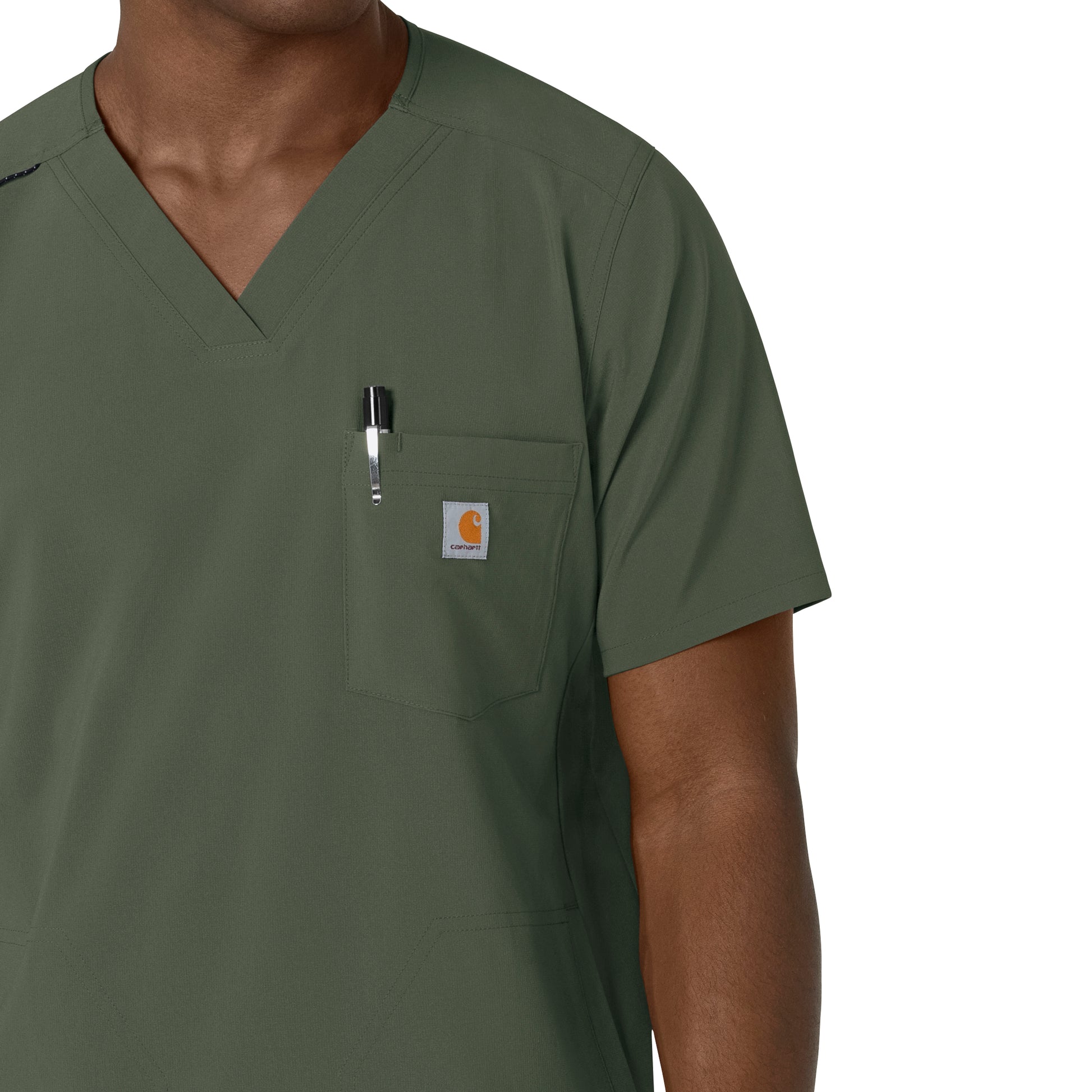 Force Cross-Flex C16410 Men's V-Neck Scrub Top Olive