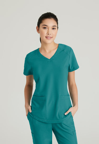 Greys Anatomy Evolve GSST180 Rhythm Scrub Top Teal