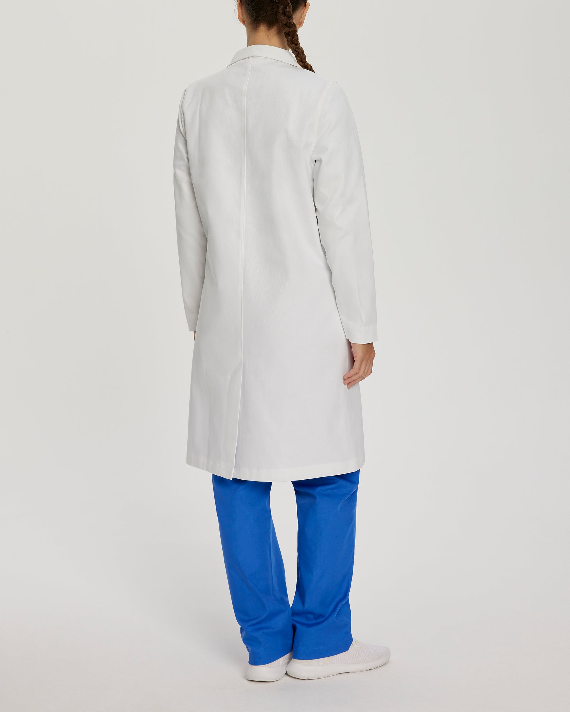 Essential Lab Coats 3172 Women's 3 Pocket Full Length White Coat White Image