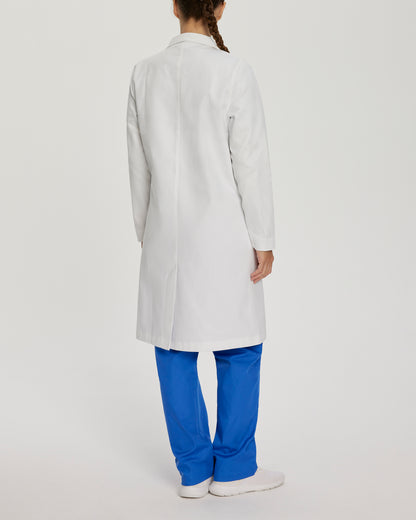 Essential Lab Coats 3172 Women's 3 Pocket Full Length White Coat White Image