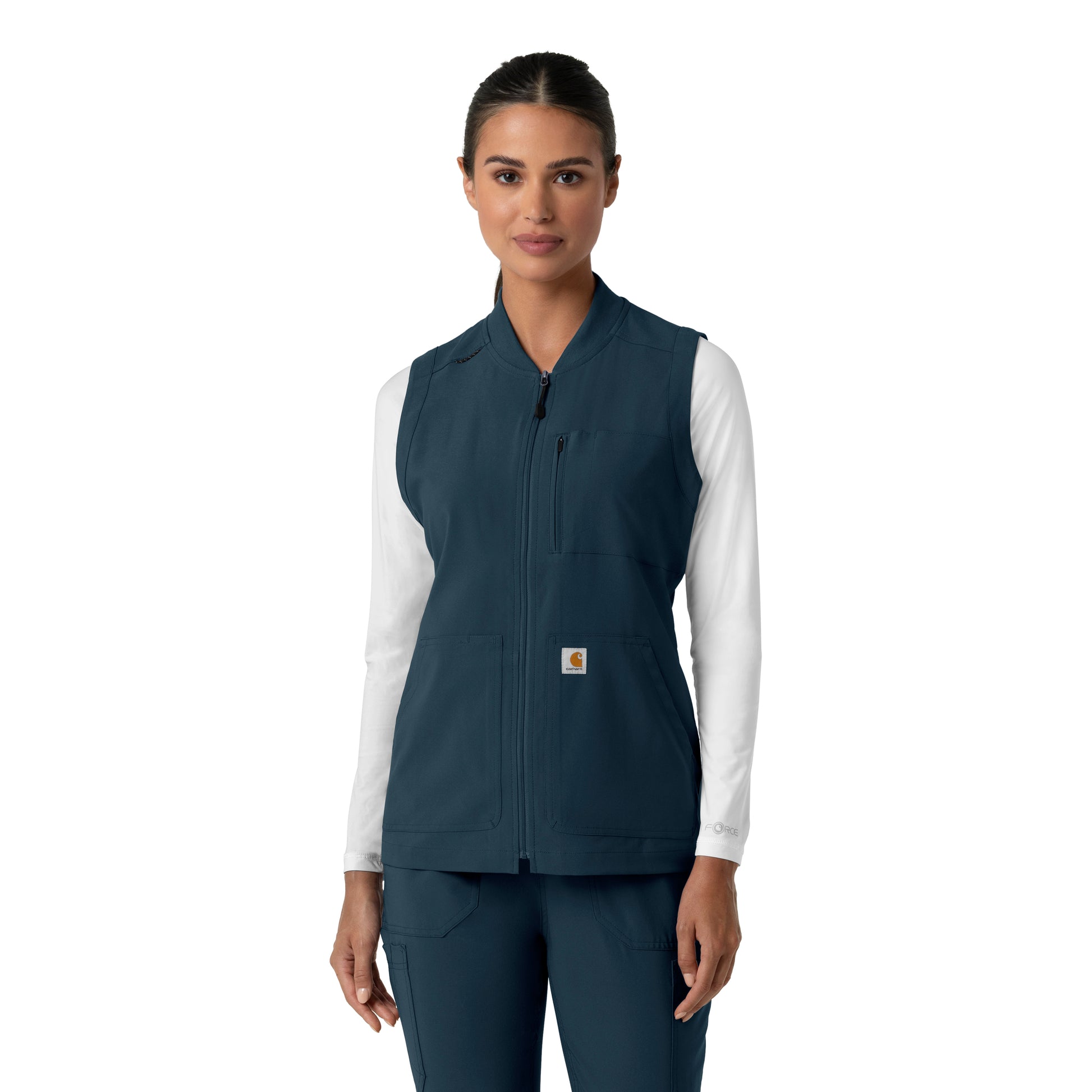 Force Cross-Flex C82510 Women's Lightweight Scrub Vest Navy