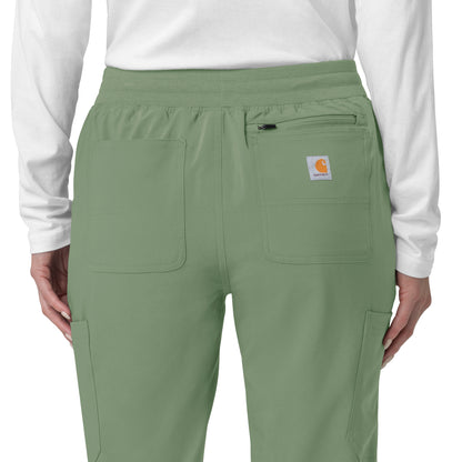 Force Cross-Flex C53110 Women's Cargo Jogger Scrub Pants Green Slate