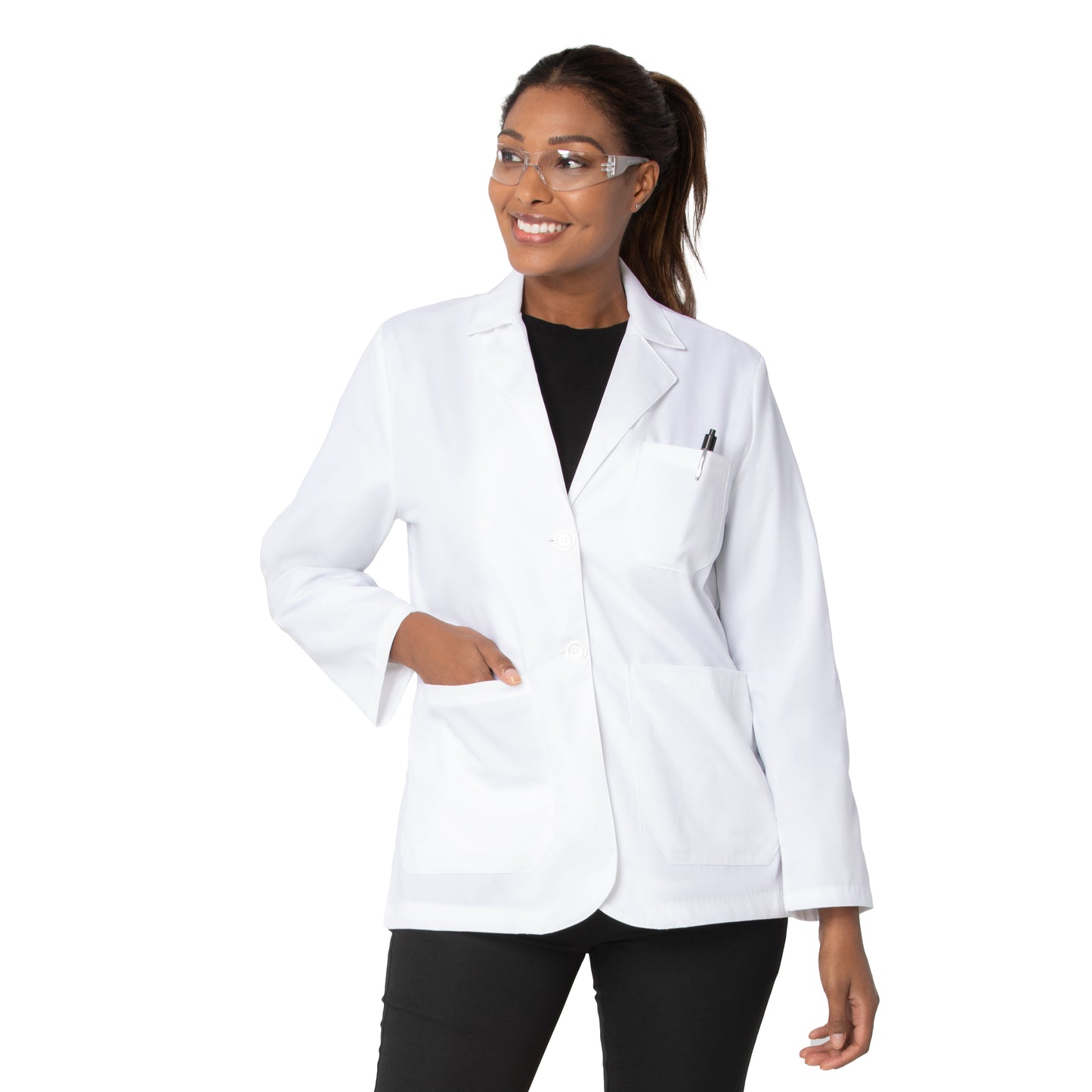 Essential Lab Coats 3230 Women's 5 Pocket Consultation Jacket White Image