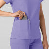 Boundless 6251 2-Pocket V-Neck Scrub Top Iris Purple Model Image Alternate | Wink