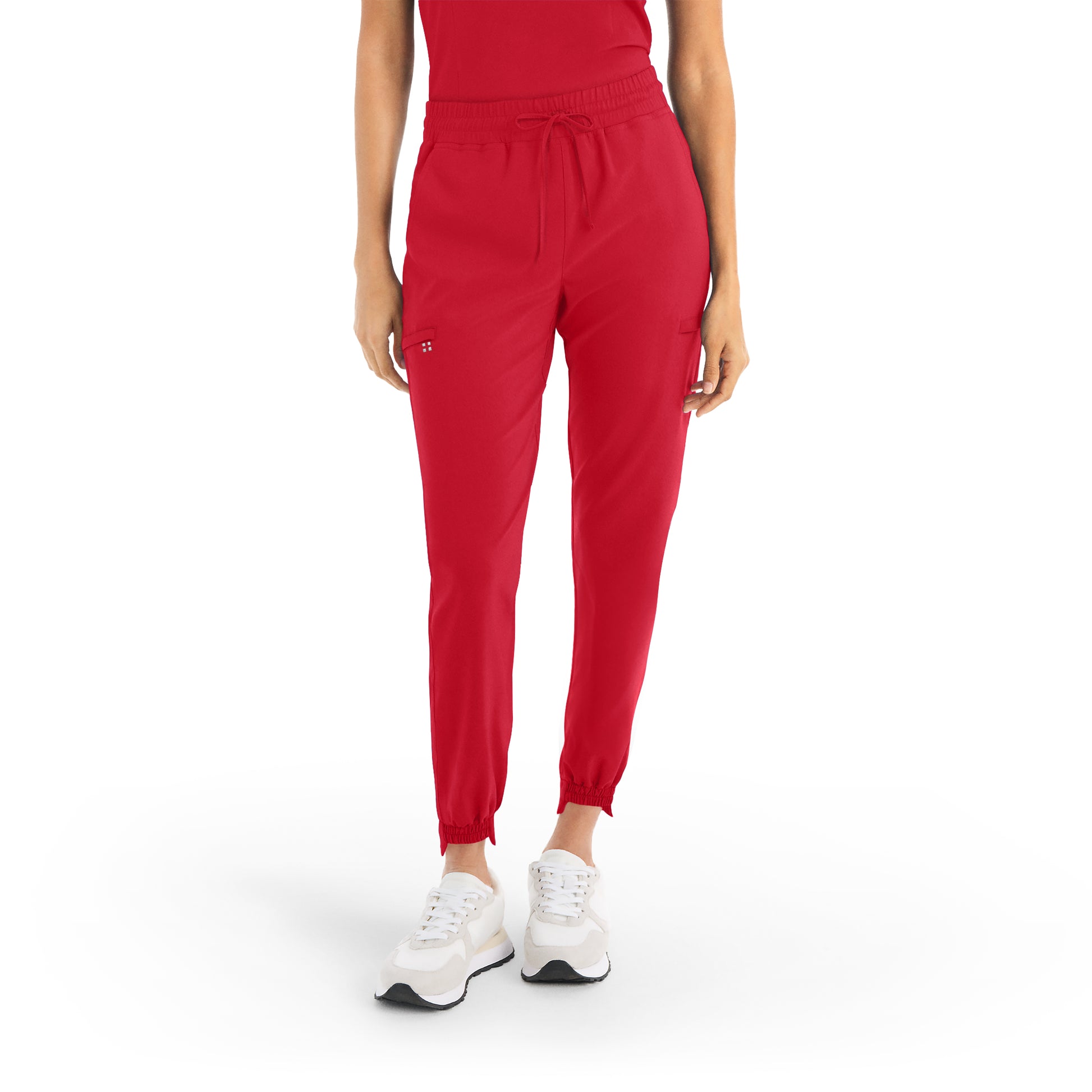 CRFT WB415 Women's Jogger Scrub Pants Racing Red Image