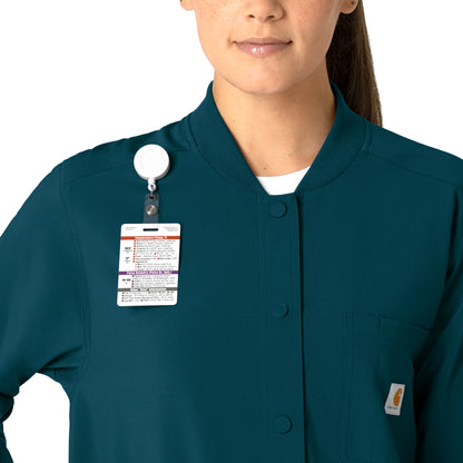 Force Cross-Flex C82210 Shirt Jacket Caribbean Model Image Left Side | Carhartt