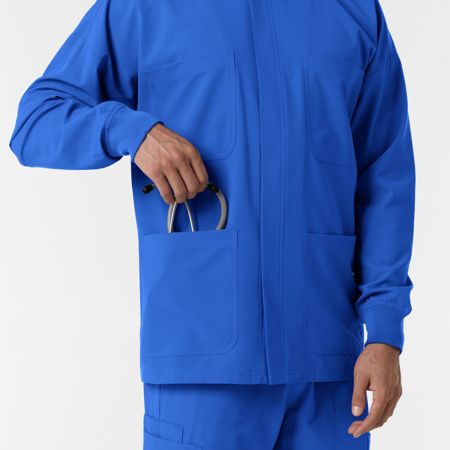 NURTUR 8380 Men’s Scrub Shirt Jacket Royal