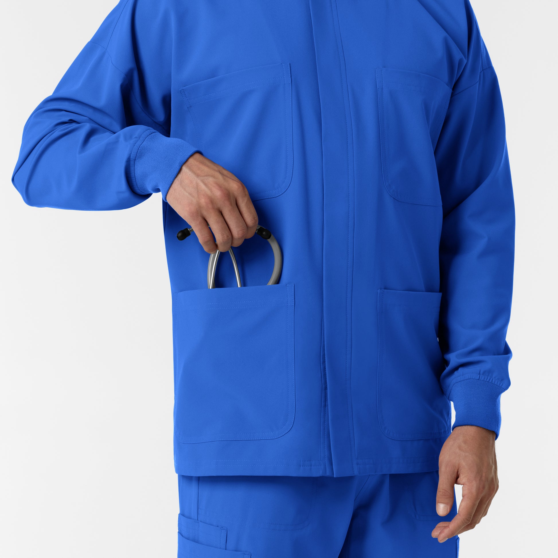 NURTUR 8380 Men’s Scrub Shirt Jacket Royal