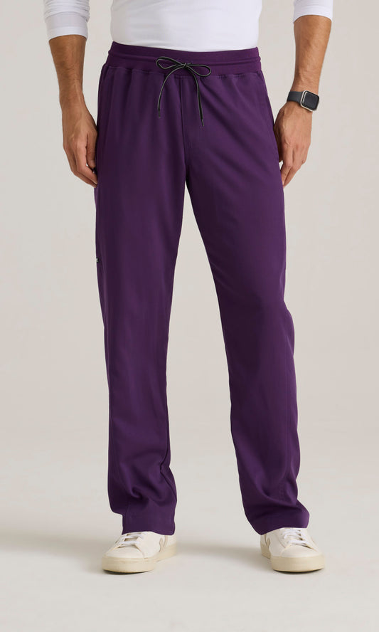 Grey's Anatomy Spandex Stretch GRSP617 Hudson Pant Eggplant