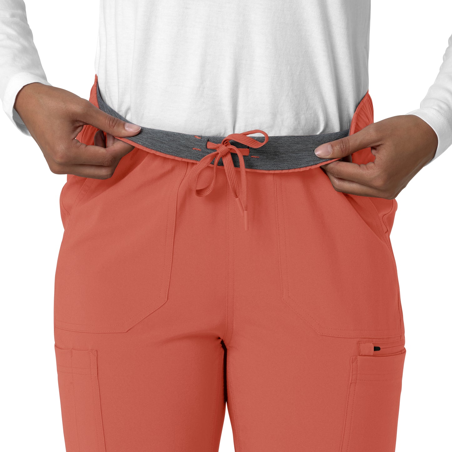 Force Cross-Flex C53210 Women's Straight Leg Cargo Scrub Pants Dusty Cedar