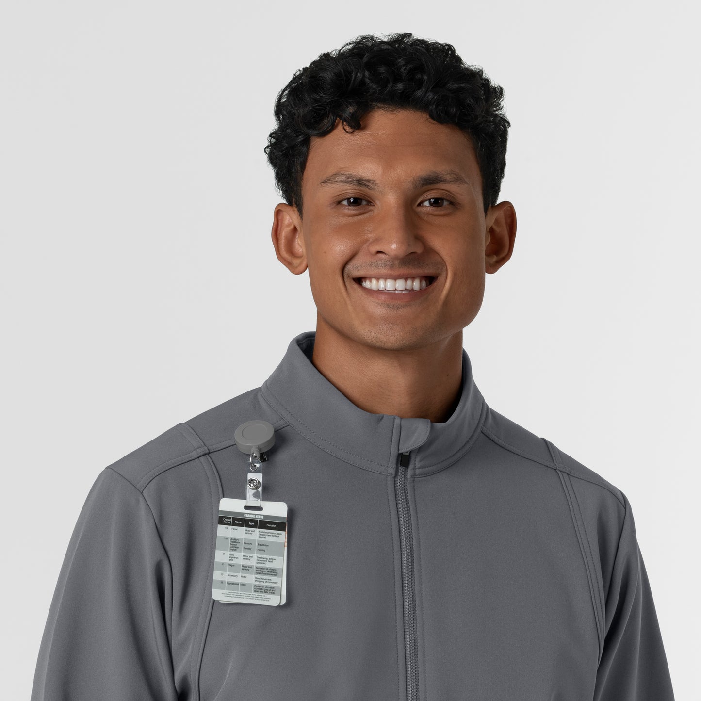 Layers 8609 Men's Soft Shell Scrub Jacket Pewter