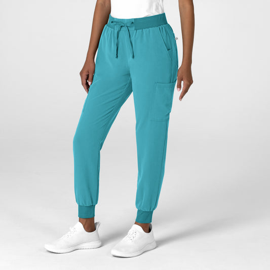 Nova 5132 Jogger Utility Scrub Pants Teal Blue Model Image Right Side | Wink