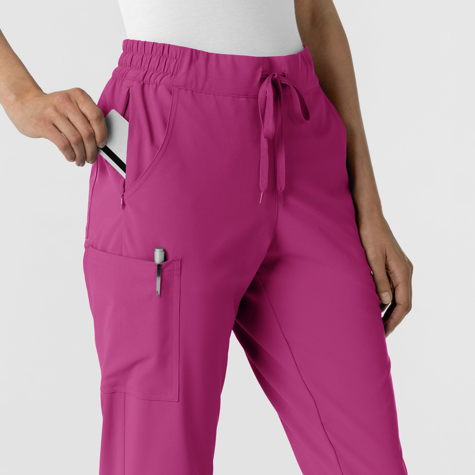 RENEW 5934 Jogger Scrub Pants Raspberry Model Image Alternate | Wink