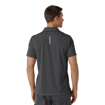 Rugged Flex C16119 Men's Lightweight Short Sleeve Polo Scrub Top Pewter