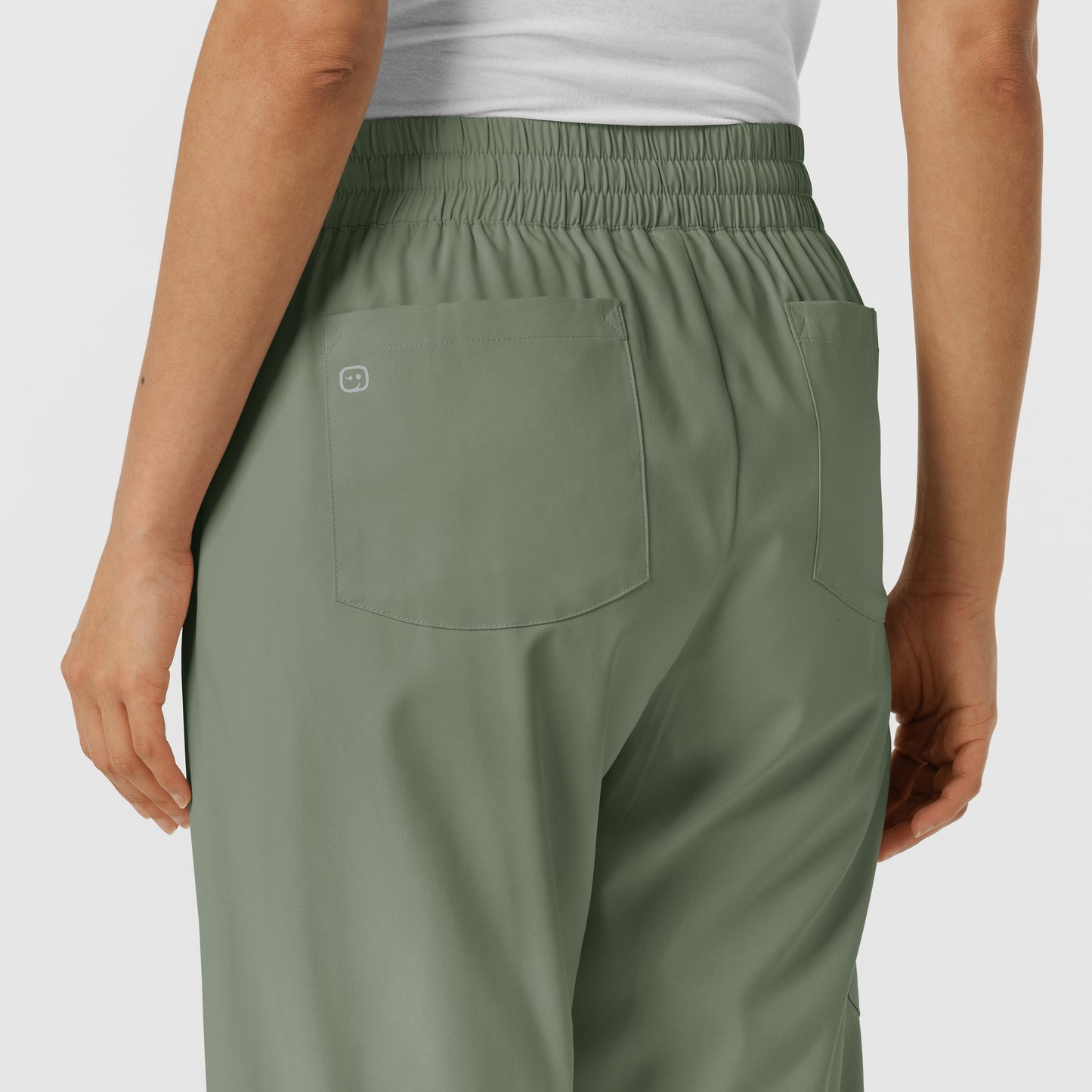 Boundless 5251 Bootcut Scrub Pants Sage Model Image Alternate | Wink