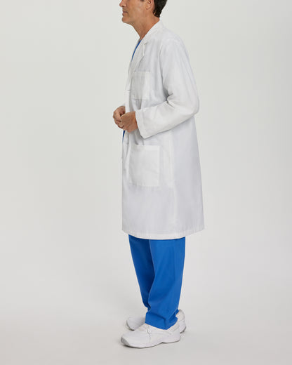 Essential Lab Coats 3145 Men's 3 Pocket Full Length White Coat White Image