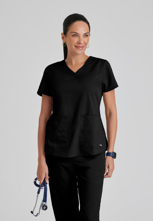 Greys Anatomy 71166 Aubrey Scrub Top Black