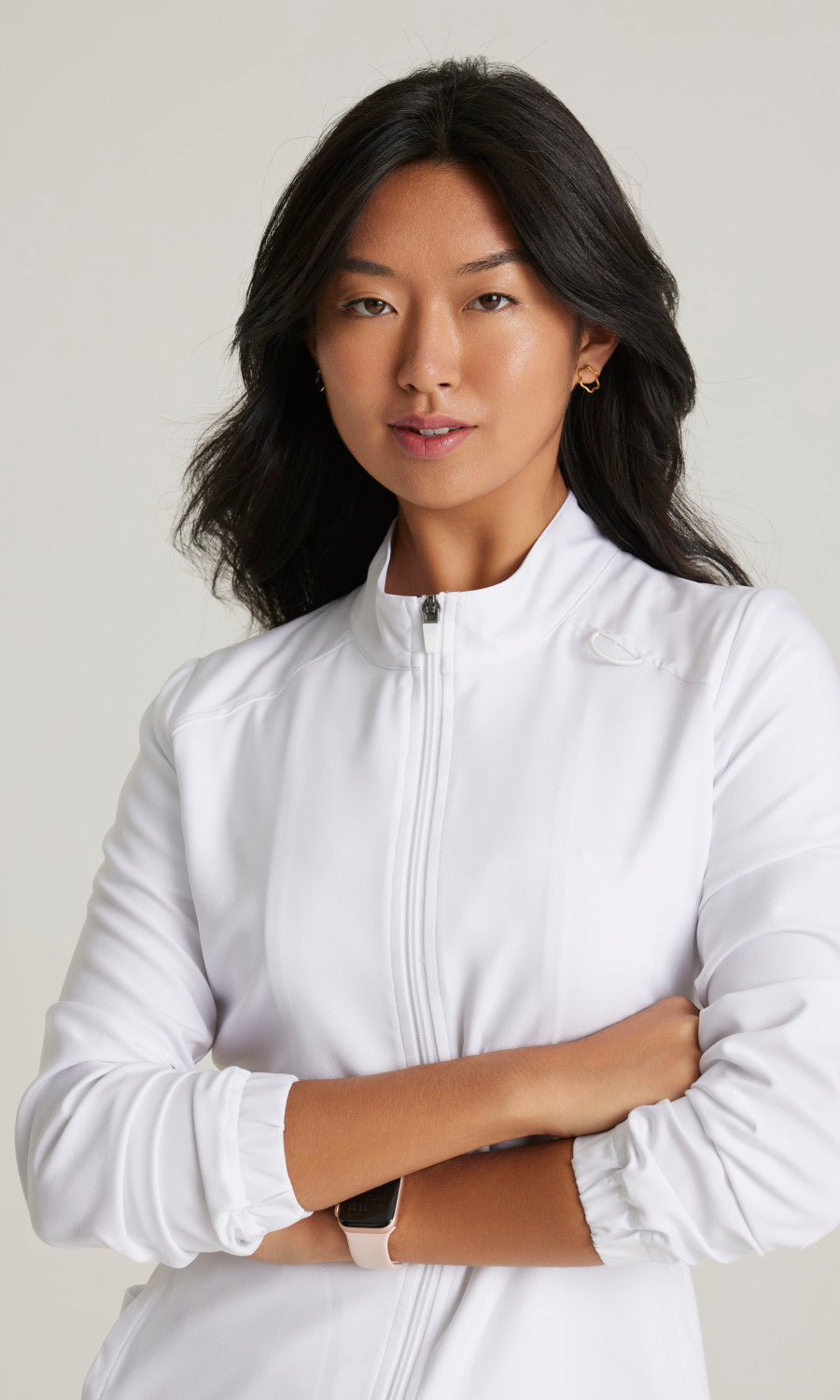 Cleveland Clinic Grey's Anatomy Evolve GSSW886 Virtue Scrub Jacket White