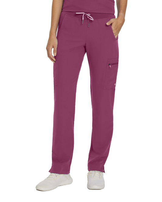 V-Tess 337 Women's Cargo Scrub Pants Raspberry Coulis Image