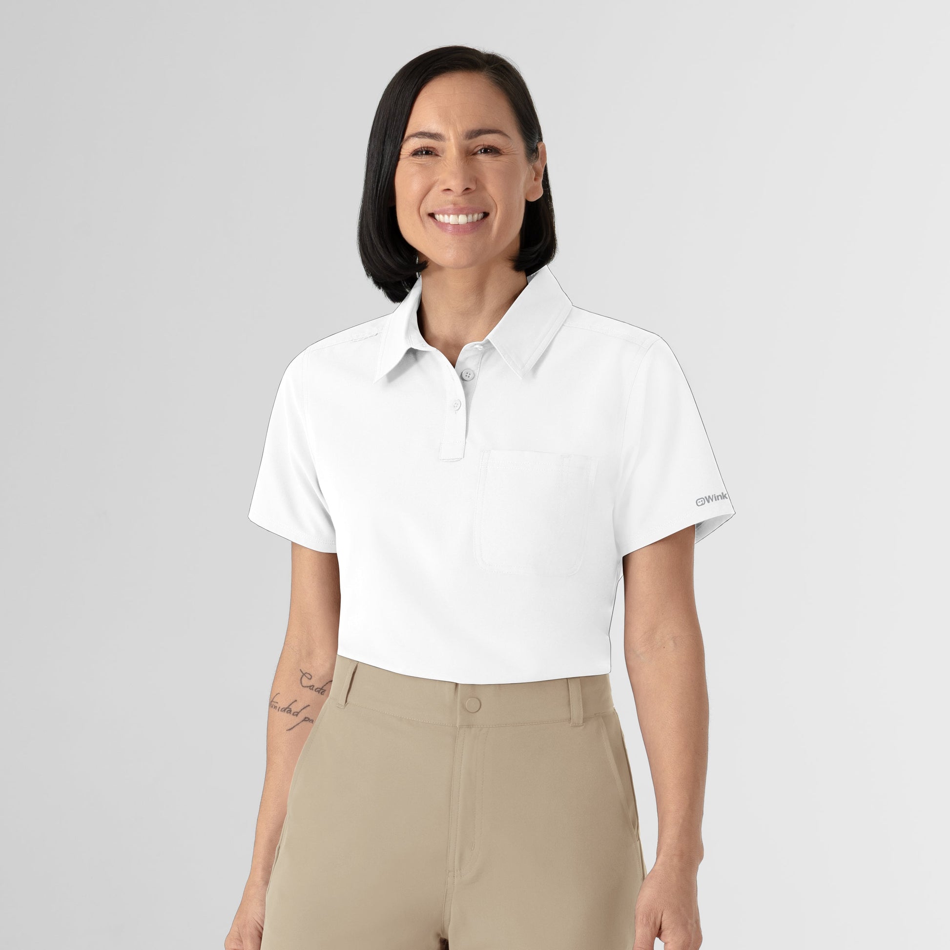 NURTUR 6480 Women's Polo White