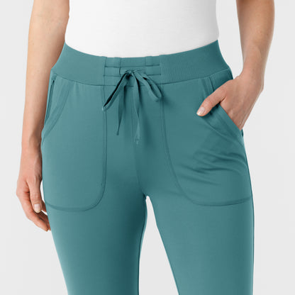 RENEW Knit 5259 Women's Track Scrub Pants Vintage Teal