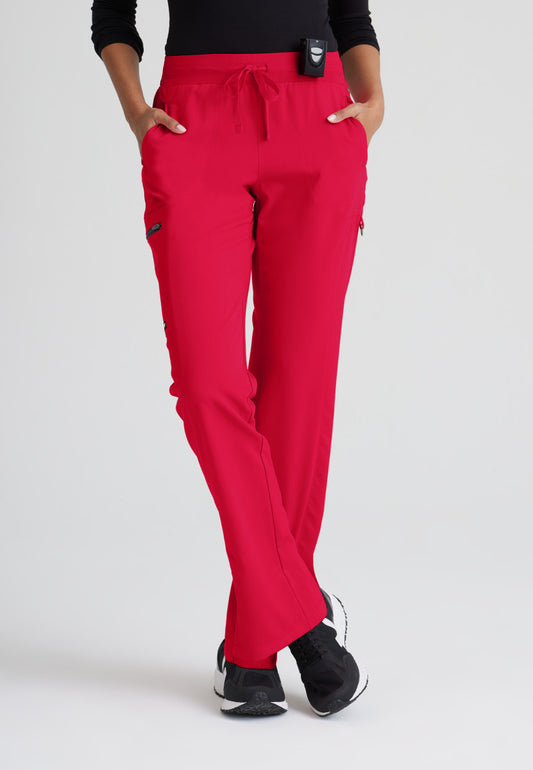 Greys Anatomy Stretch GRSP500 Kim Scrub Pants Scarlet Red