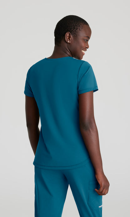 Skechers Slip-Ins Knits SKT220 Serene Knit Scrub Top Bahama