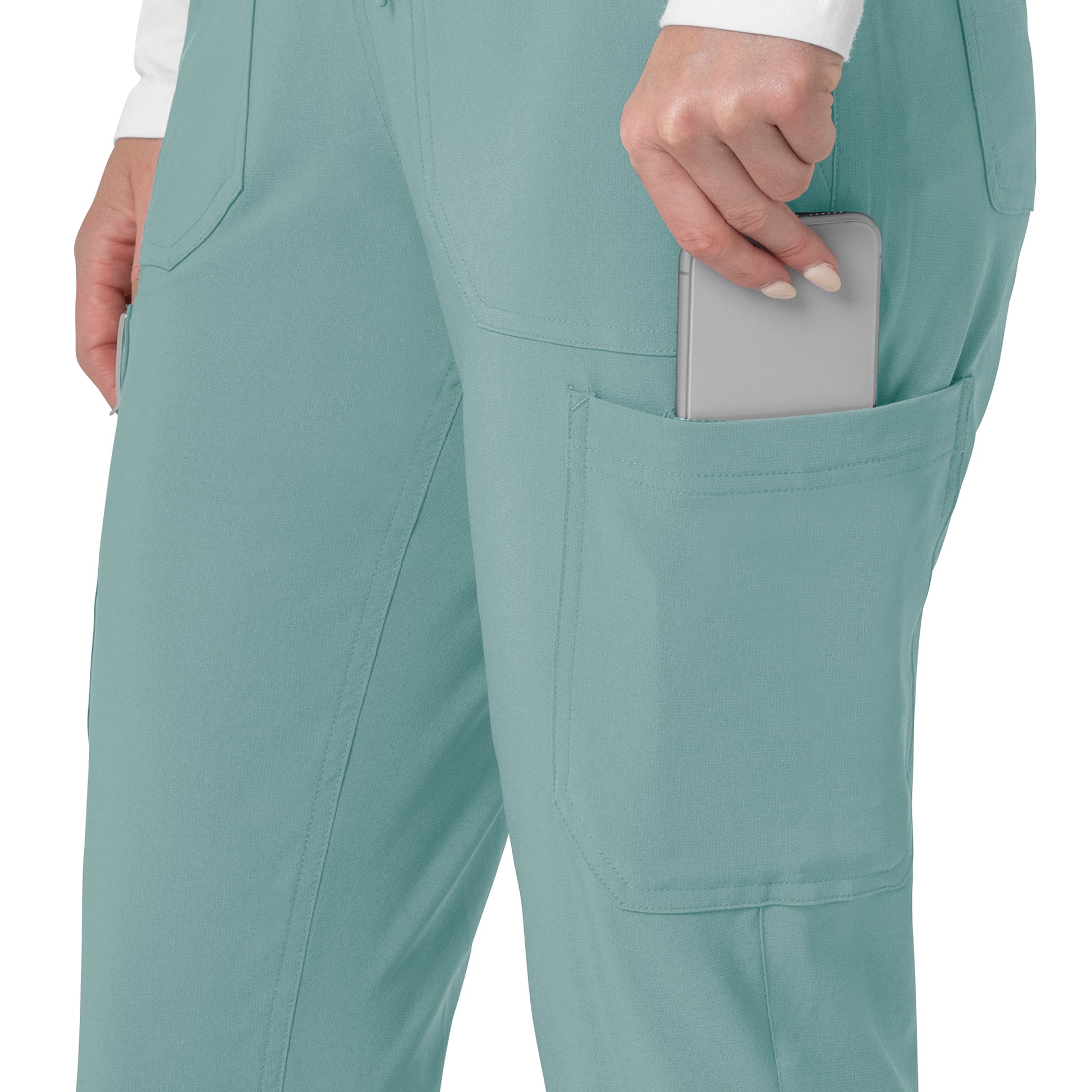 Force Cross-Flex C53110 Cargo Jogger Scrub Pants Summer Blue Model Image Alternate | Carhartt