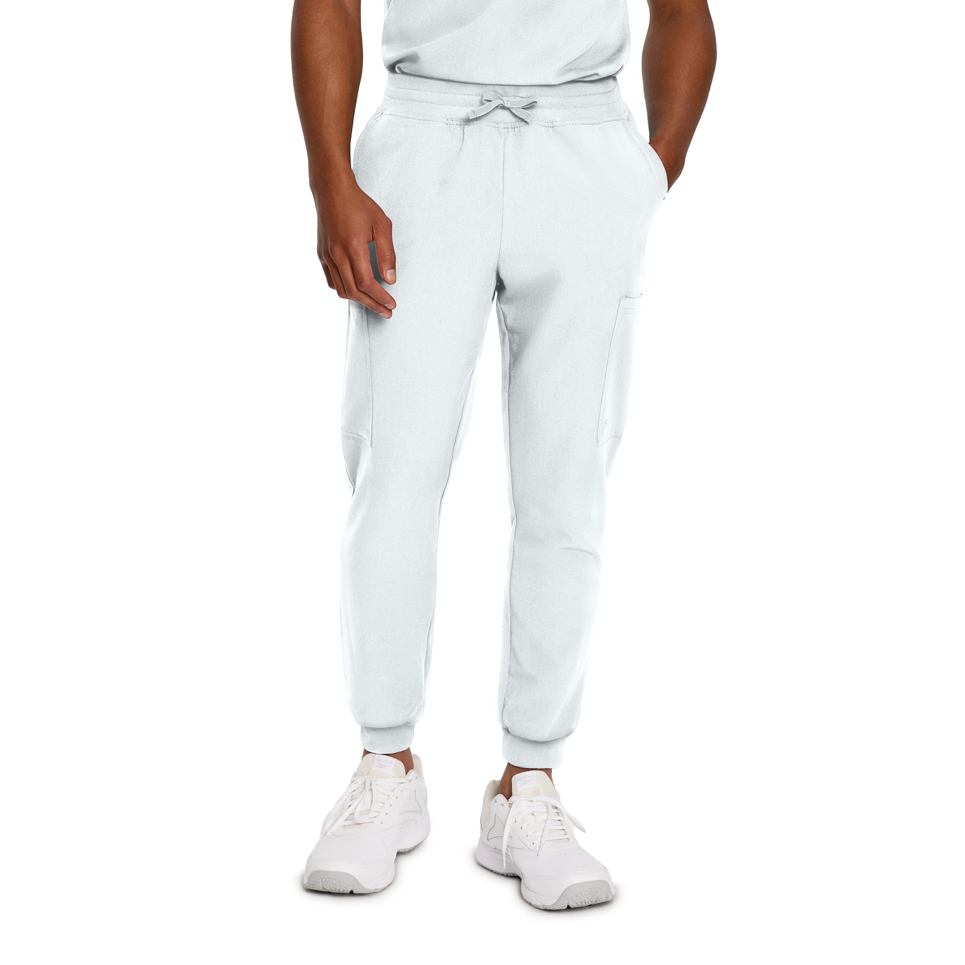 V-Tess 222 Men's Jogger Scrub Pants White Image